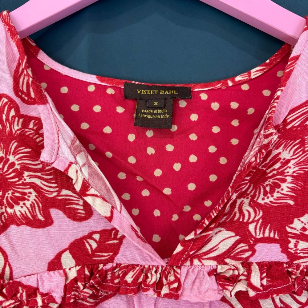 Vineet Bahl Anthropologie Inge Embroidered Butterfly Blouse - Picture 6 of 6